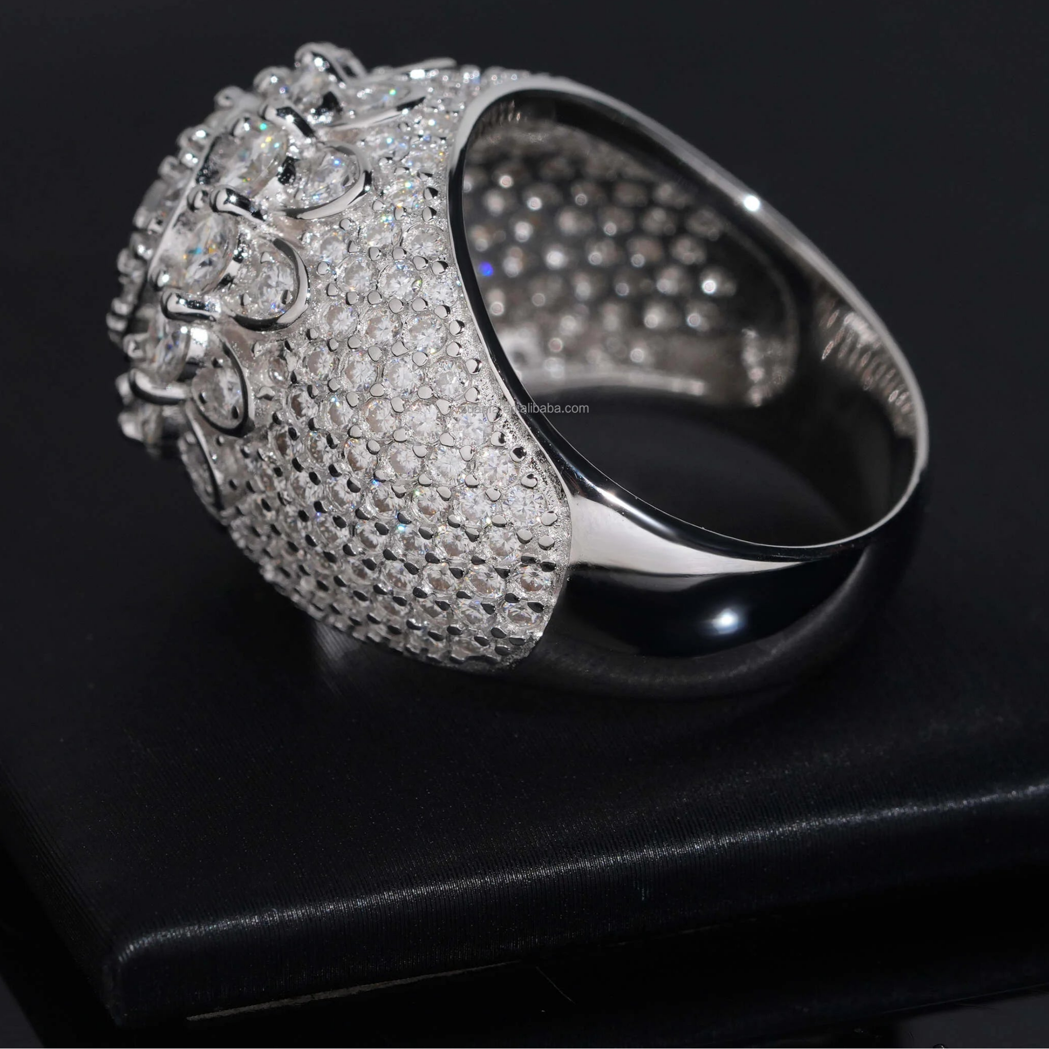 Moissanite Flower Cut Ring