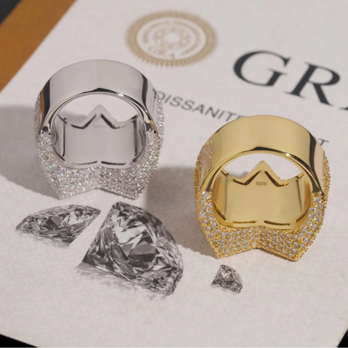 Moissanite Star Ring