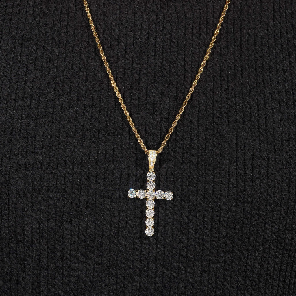 Moissanite Cross Pendant