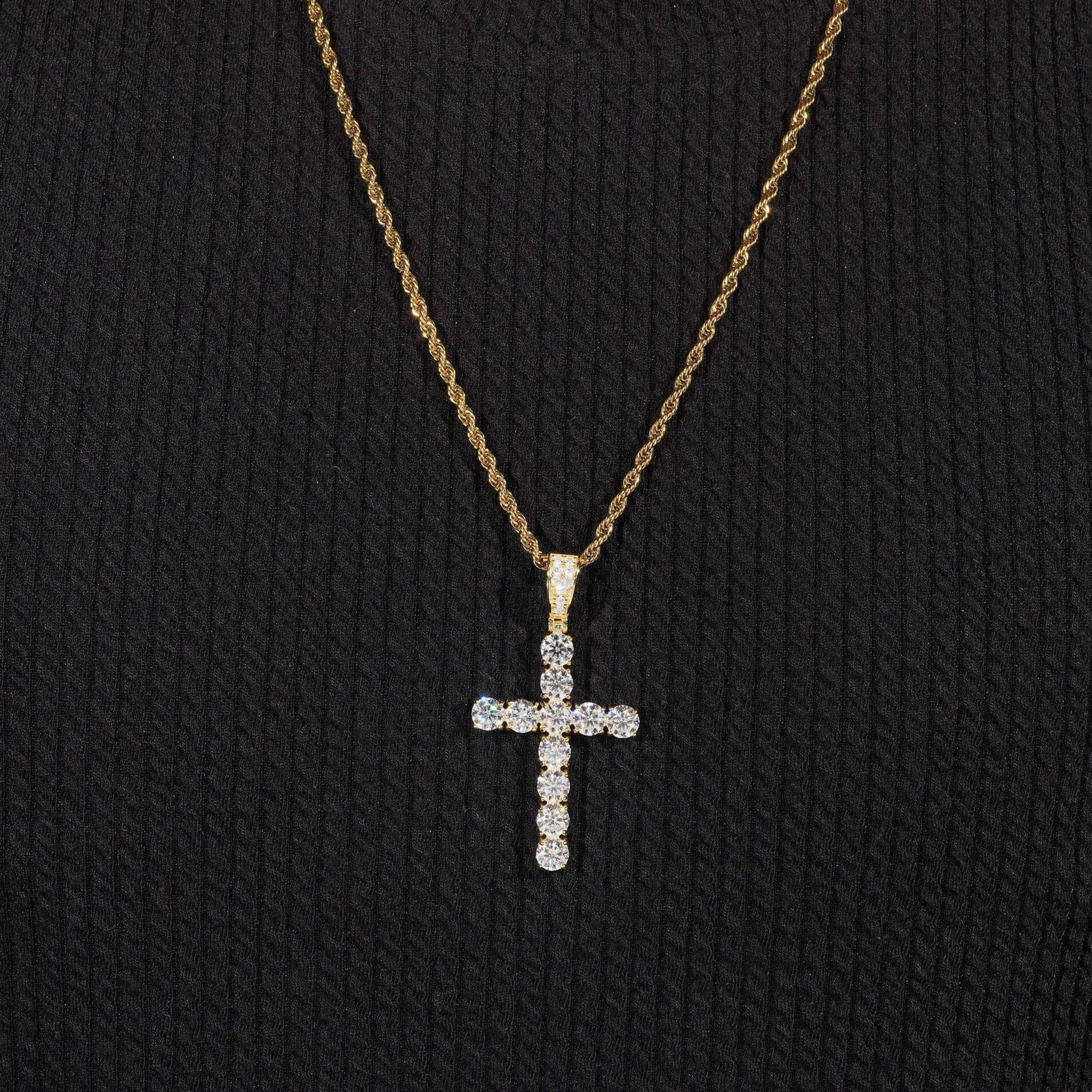 Moissanite Cross Pendant