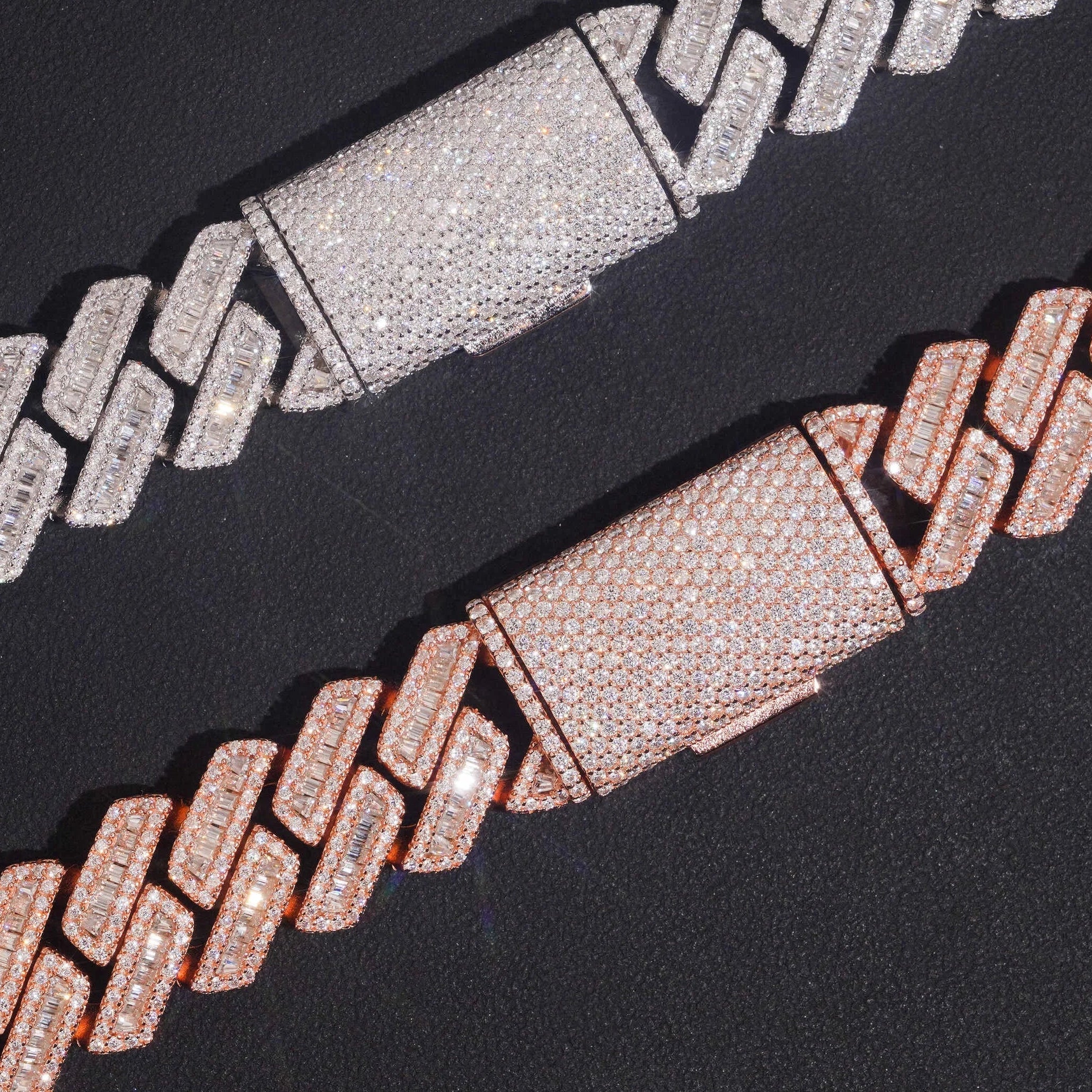 Moissanite Baguette Cuban Link