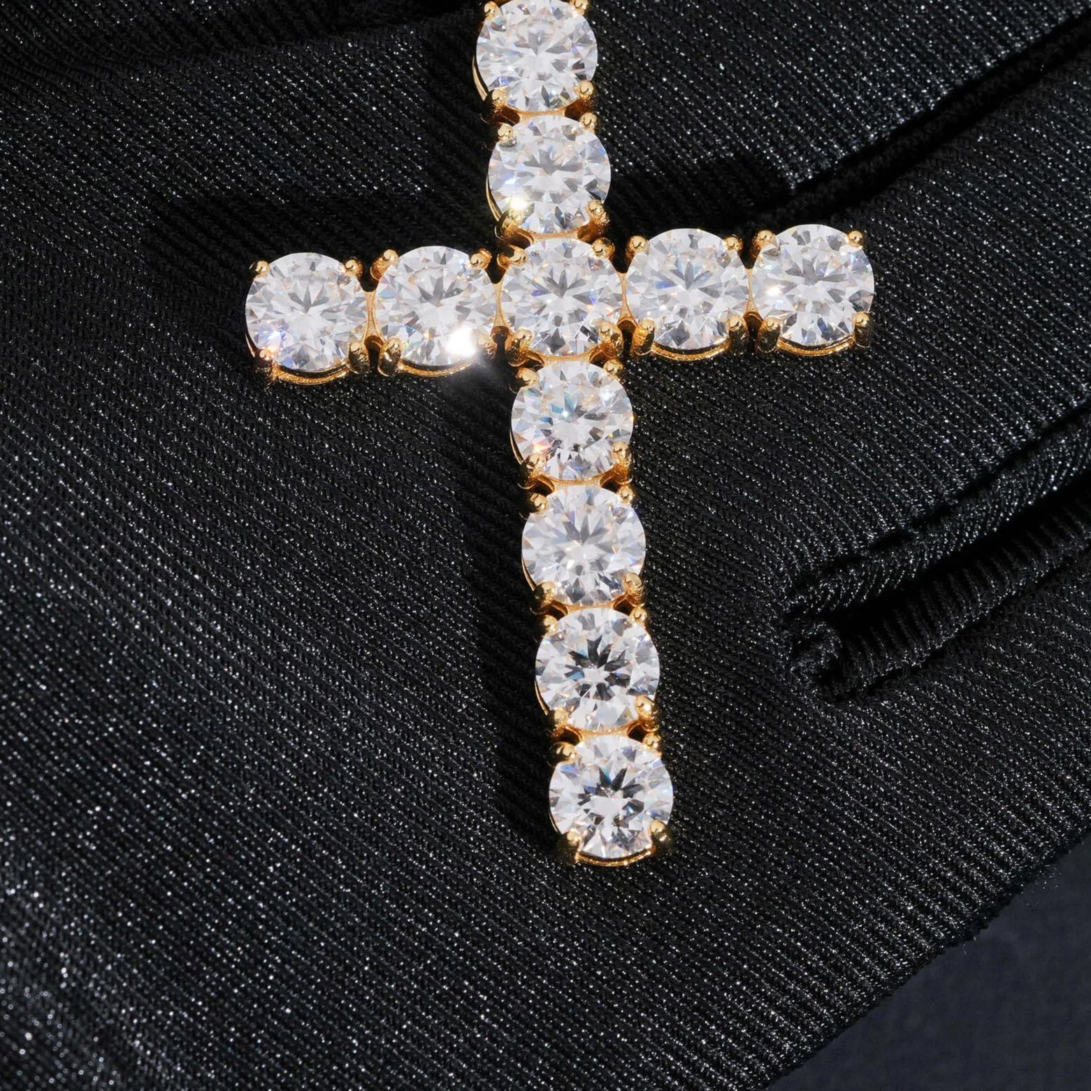 Moissanite Cross Pendant
