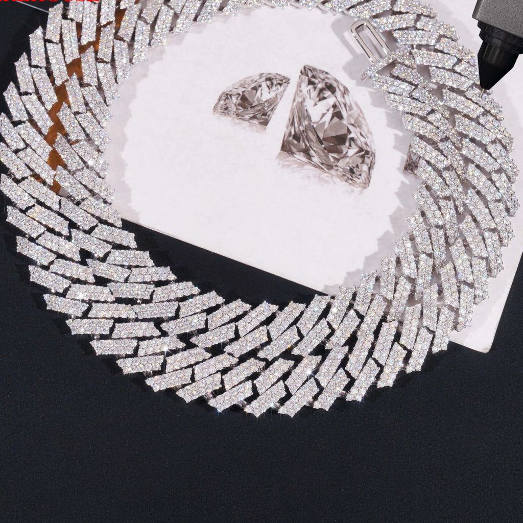 12mm Moissanite Cuban Link