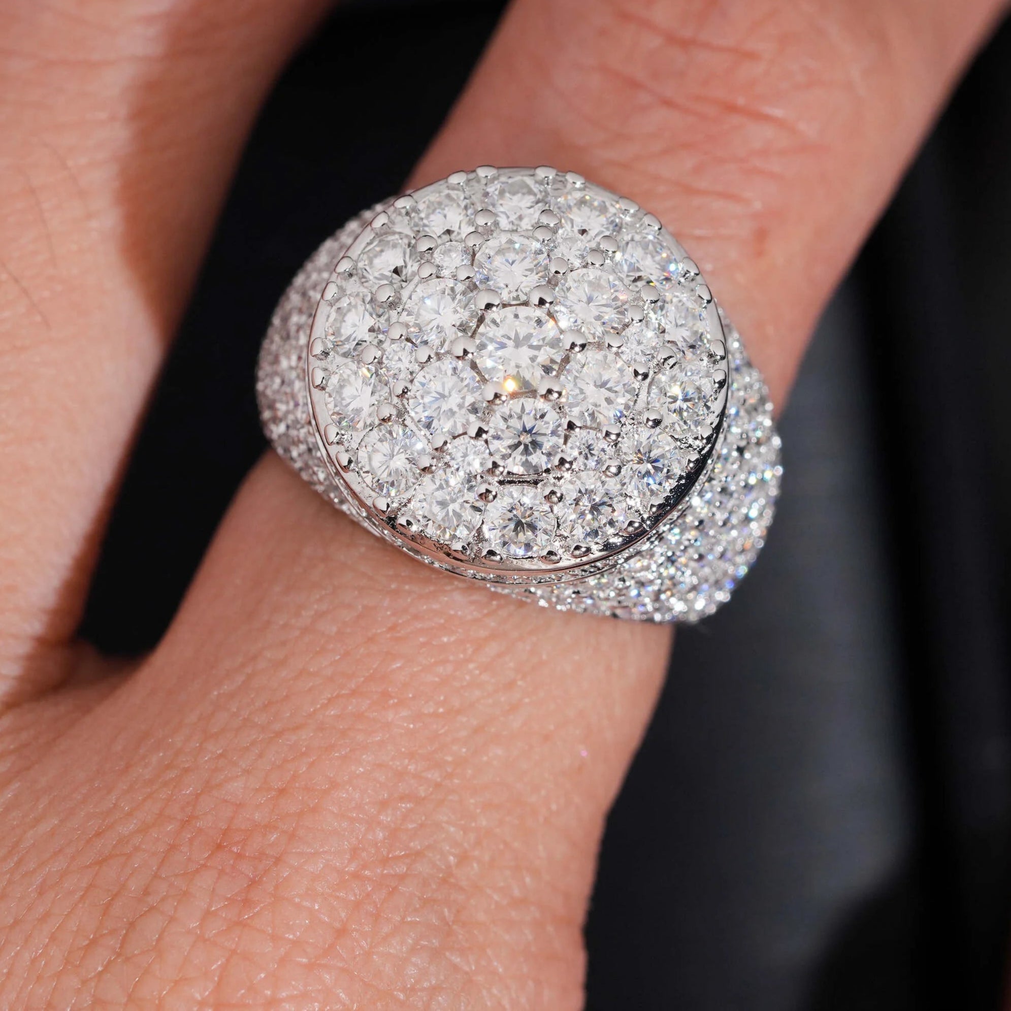 Moissanite Round Diamond  Ring