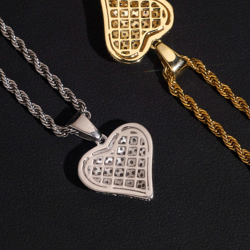 Moissanite Diamond Heart Pendant