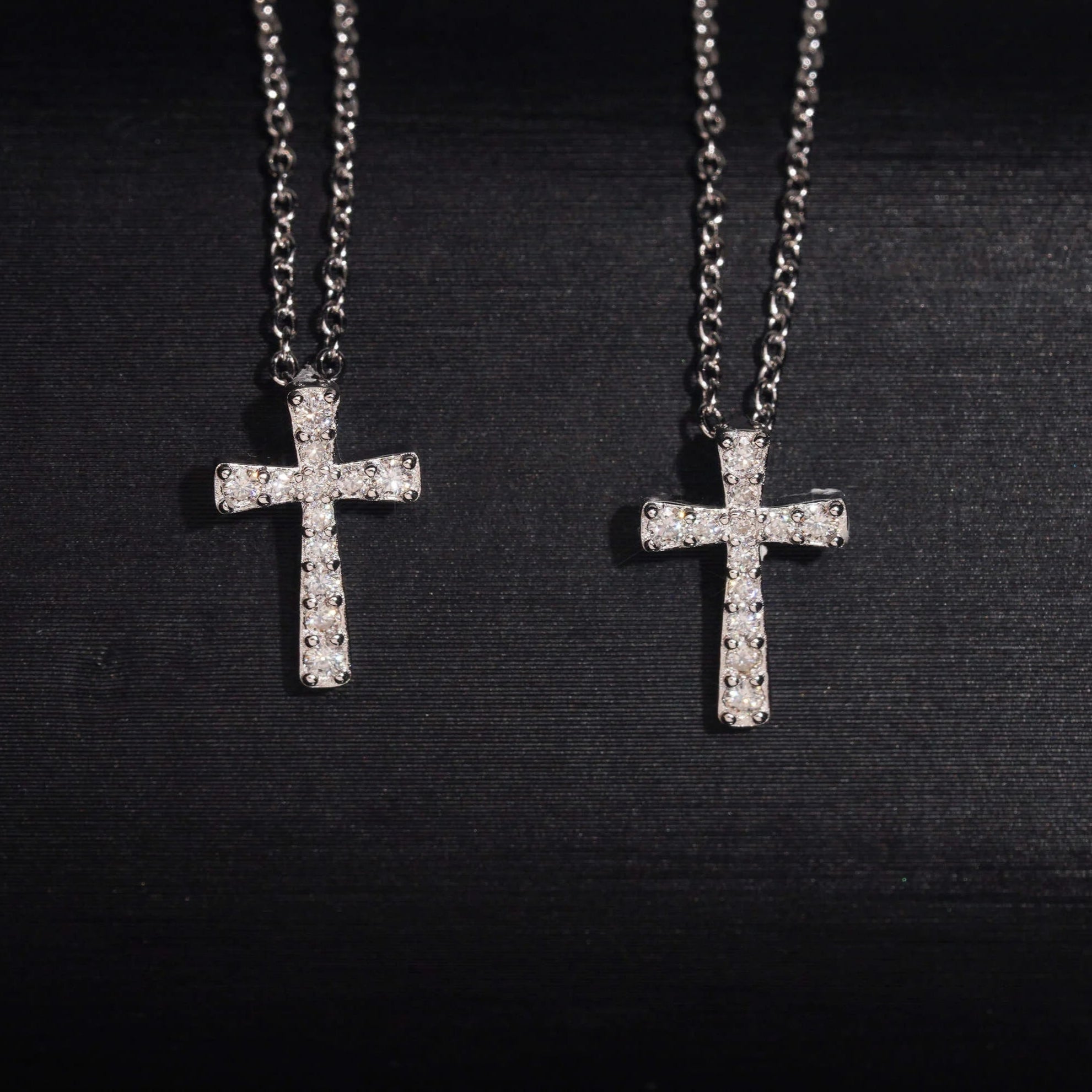 Moissanite Diamond Cross Pendant