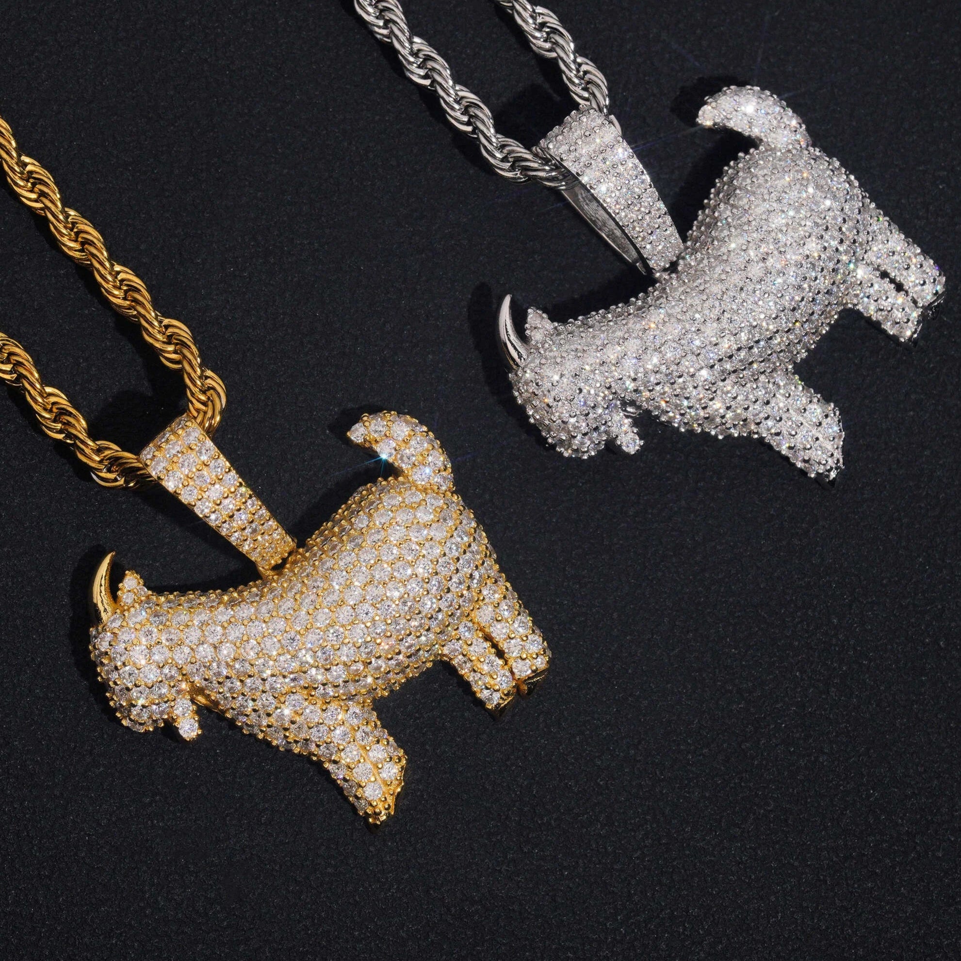 Moissanite G.O.A.T  Pendant