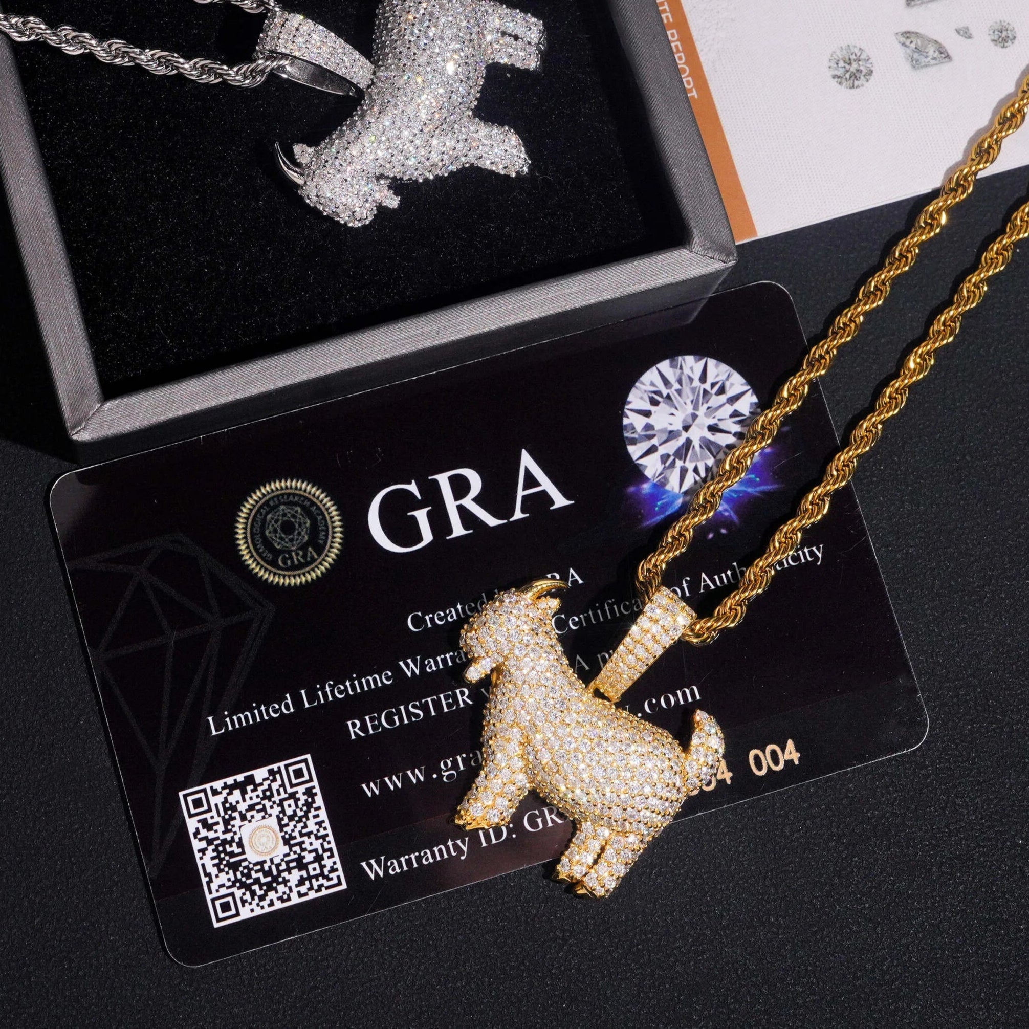 Moissanite G.O.A.T  Pendant