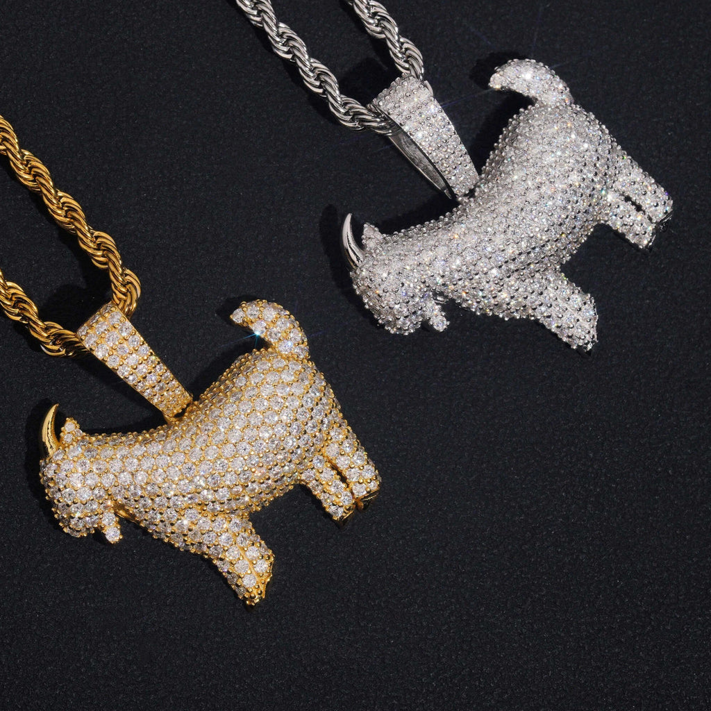 Moissanite G.O.A.T  Pendant