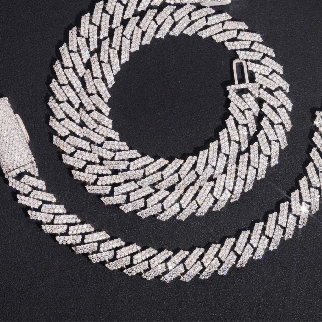 12mm Moissanite Cuban Link