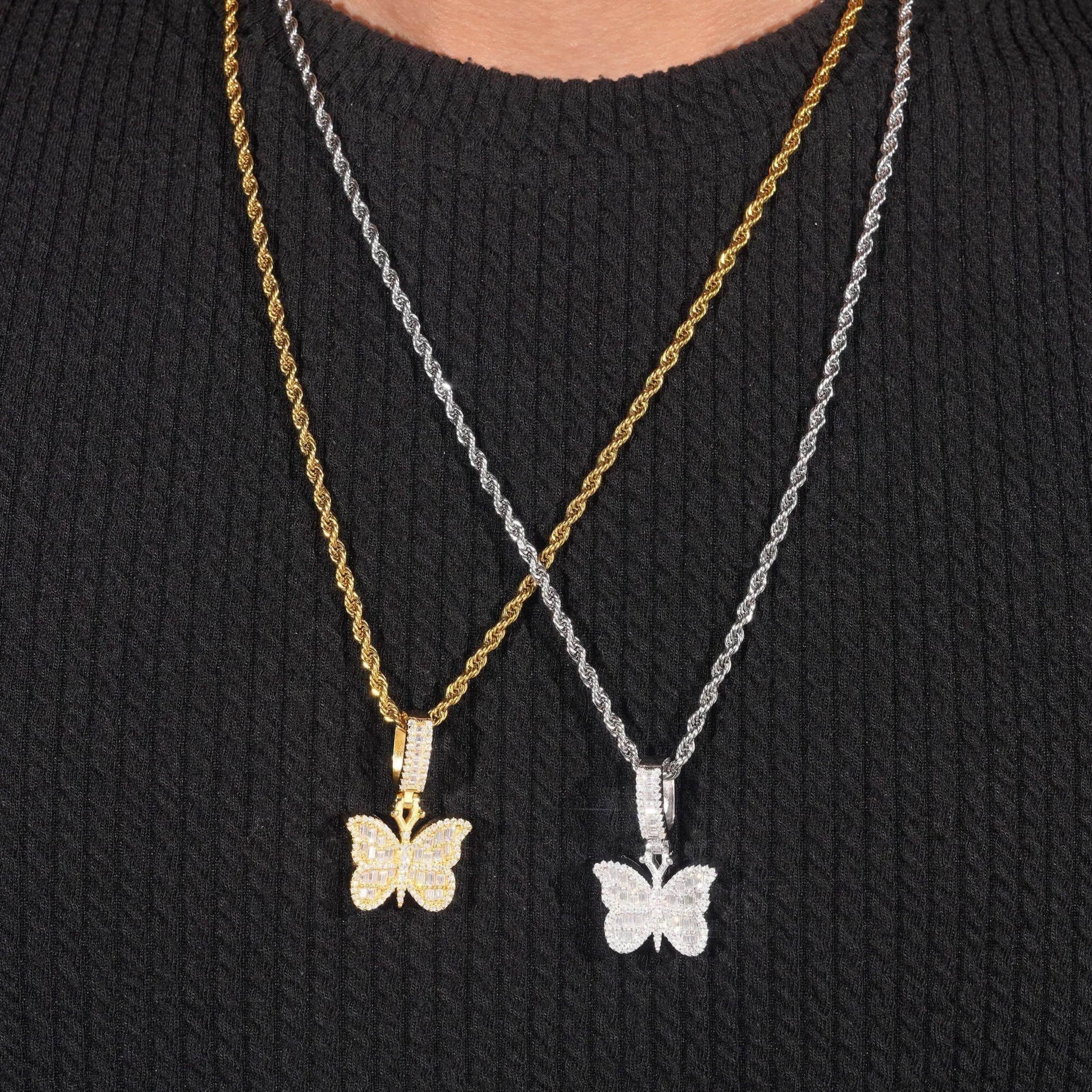 Butterfly Moissanite Pendant