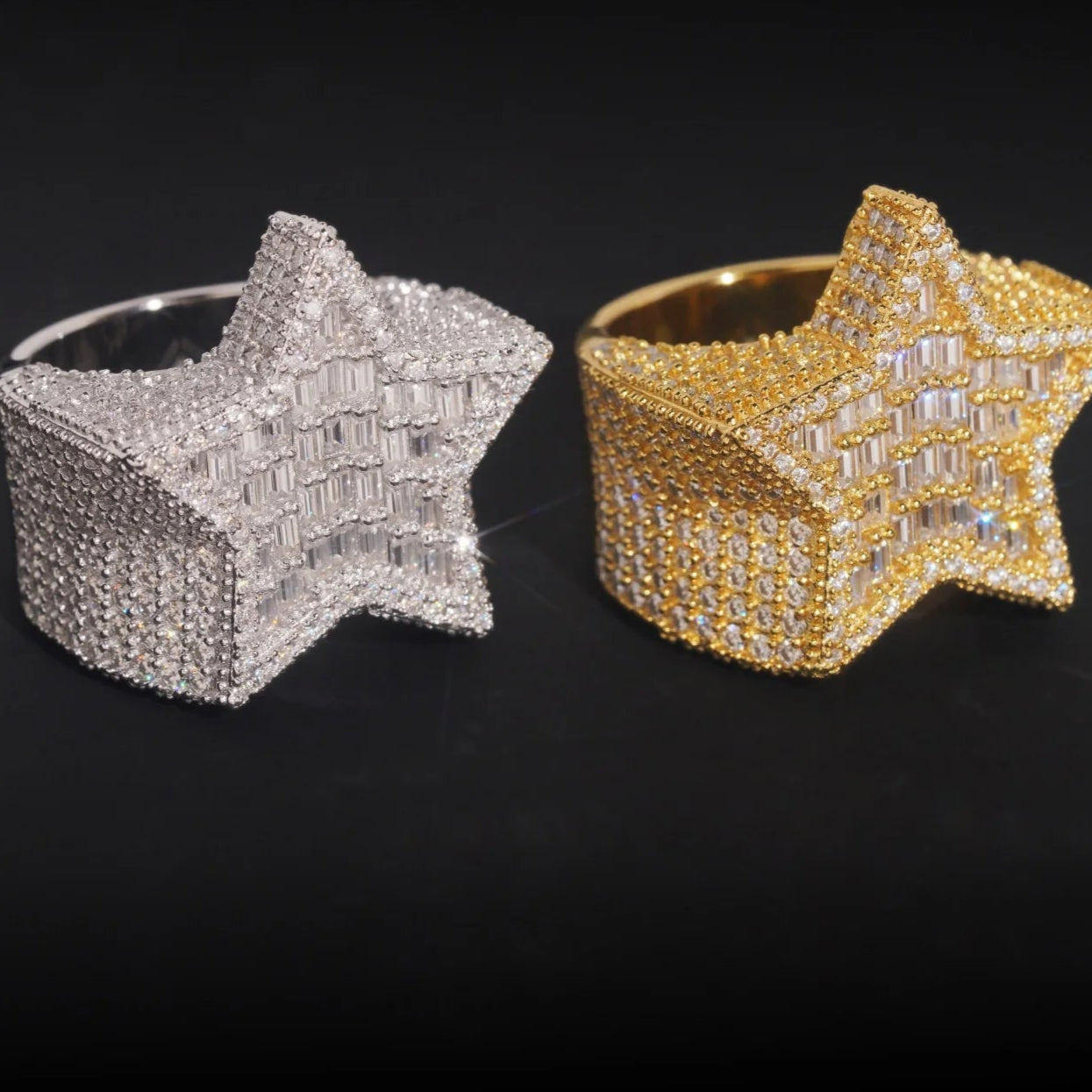 Moissanite Star Ring