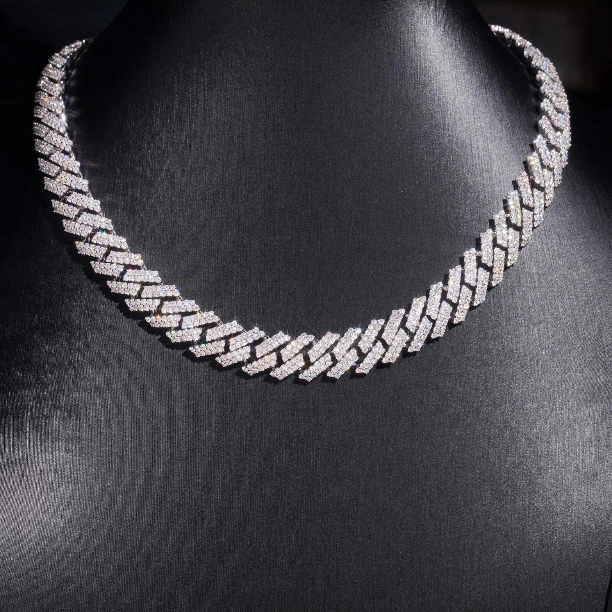 12mm Moissanite Cuban Link