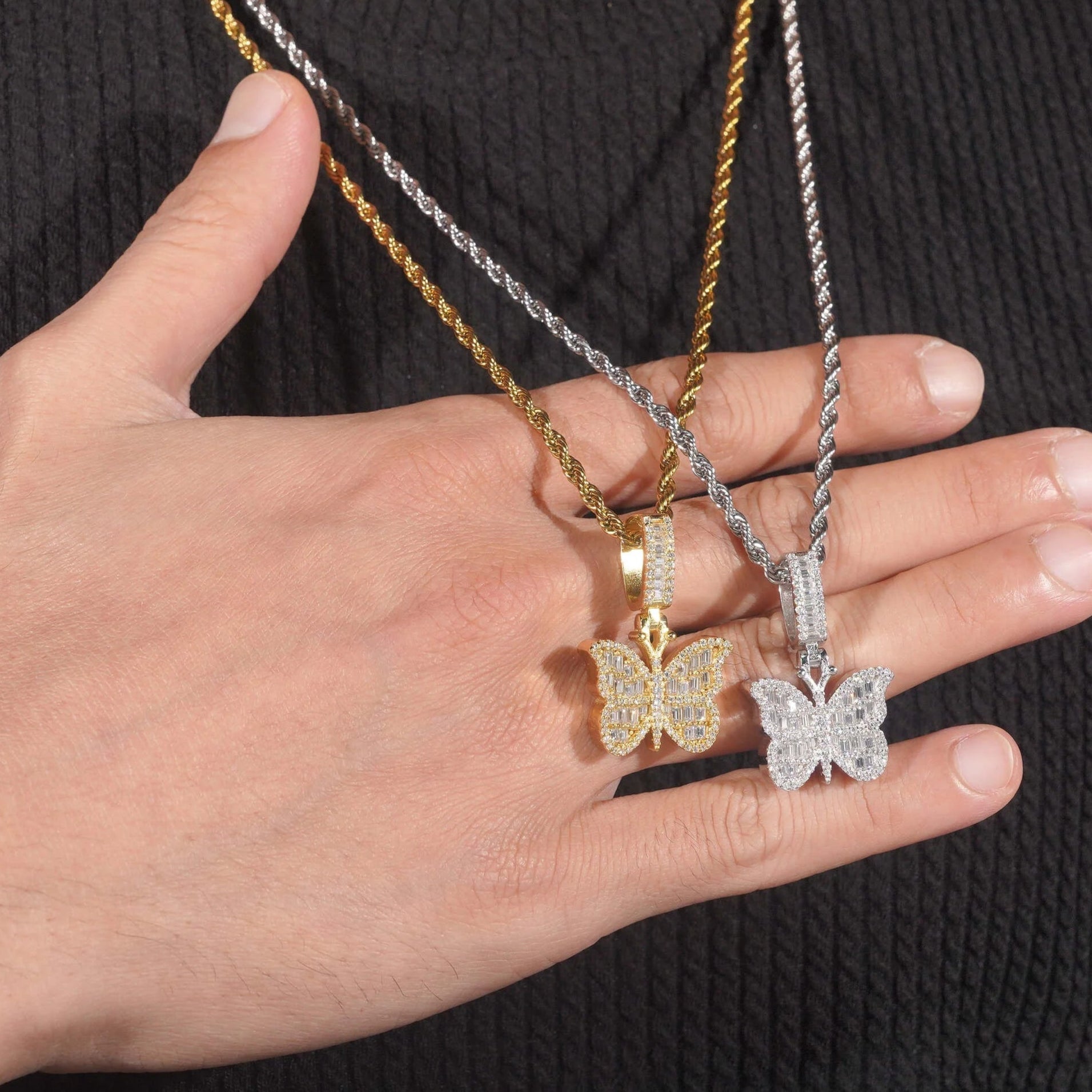 Butterfly Moissanite Pendant