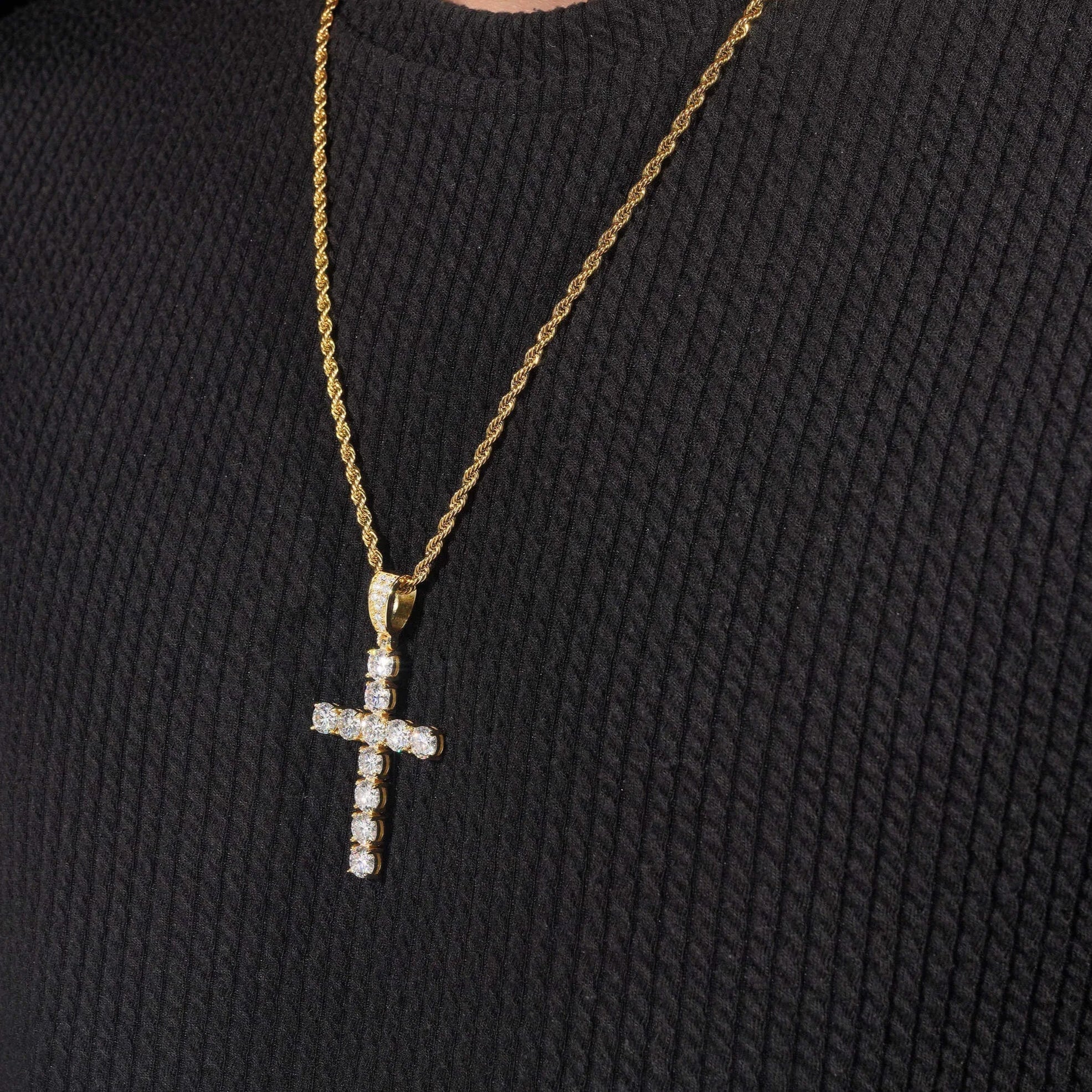 Moissanite Cross Pendant