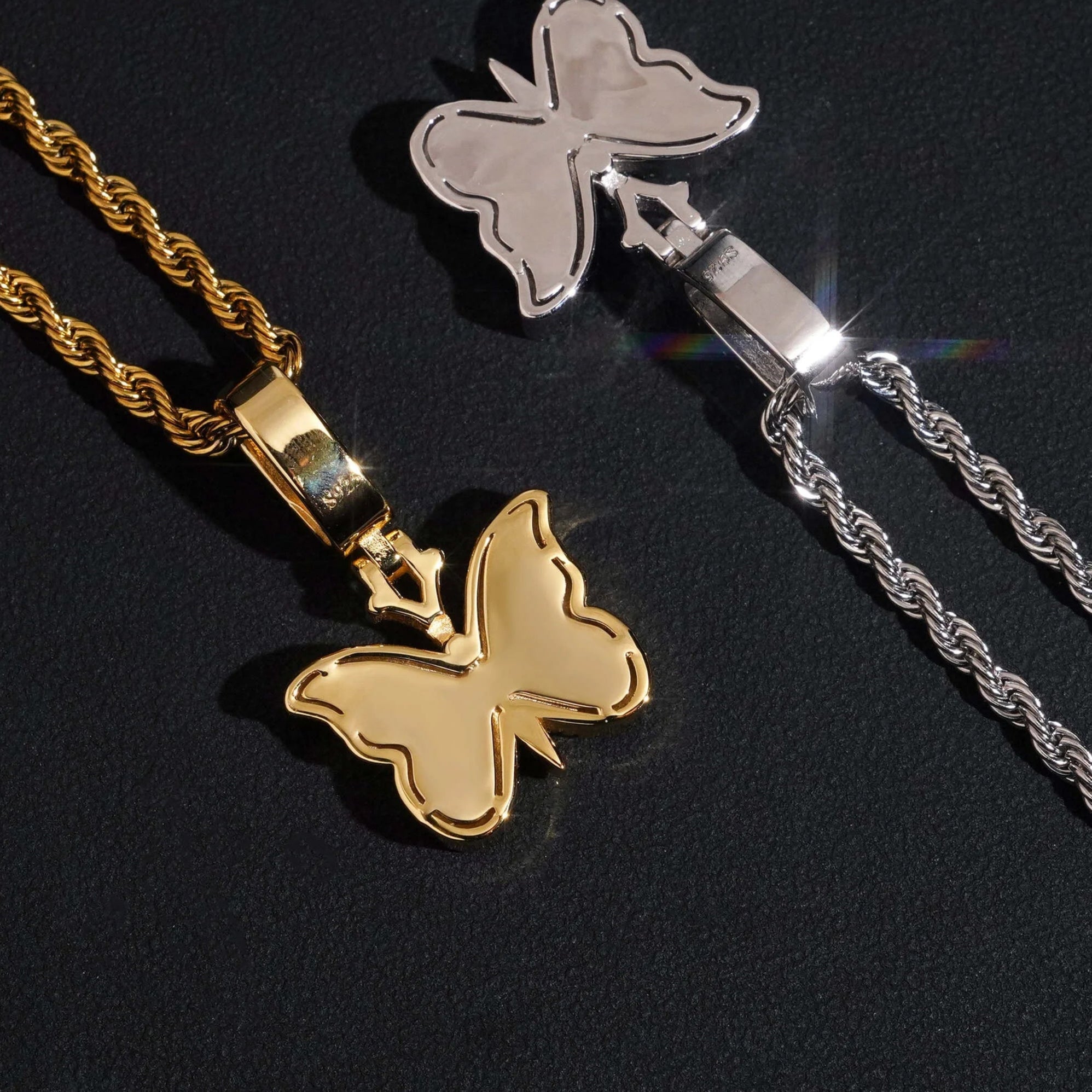 Butterfly Moissanite Pendant