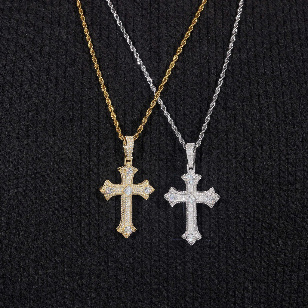 Moissanite Cross Pendant