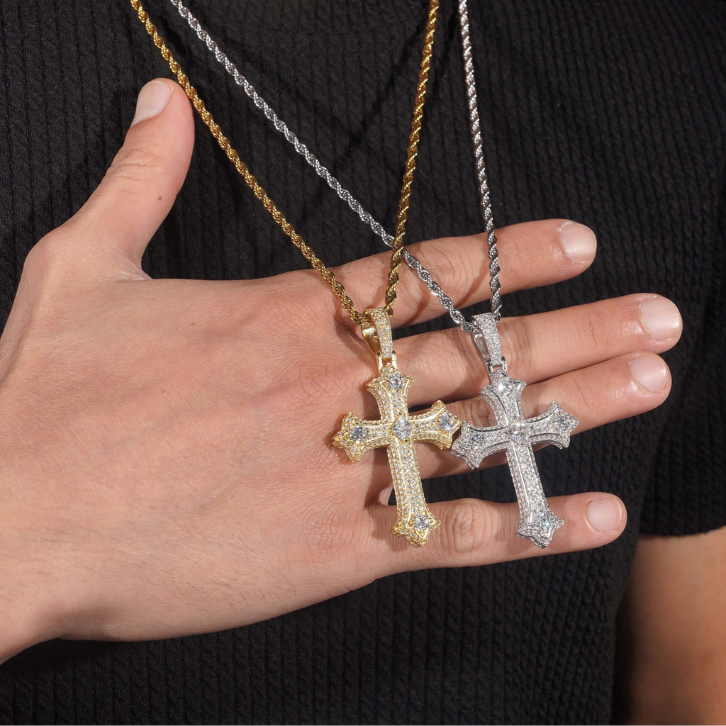 Moissanite Cross Pendant