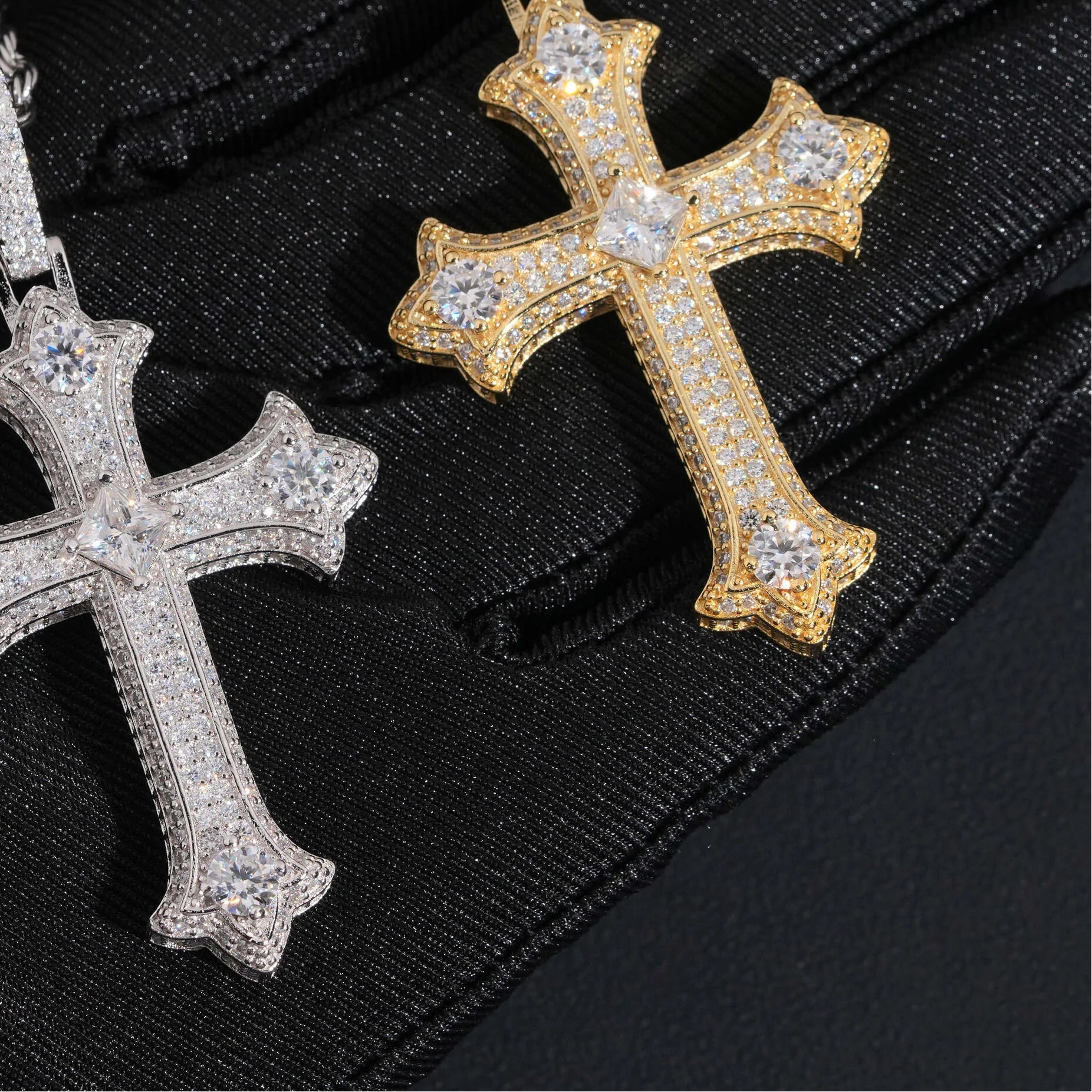 Moissanite Cross Pendant