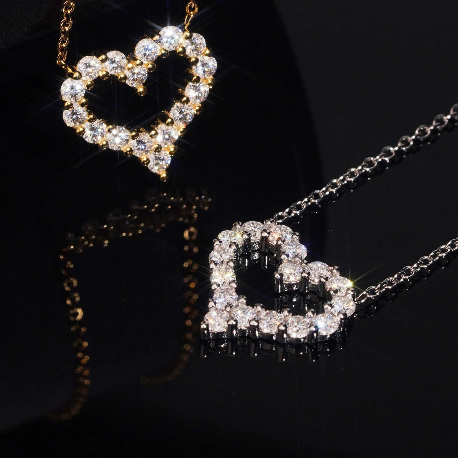 Moissanite Heart Necklace