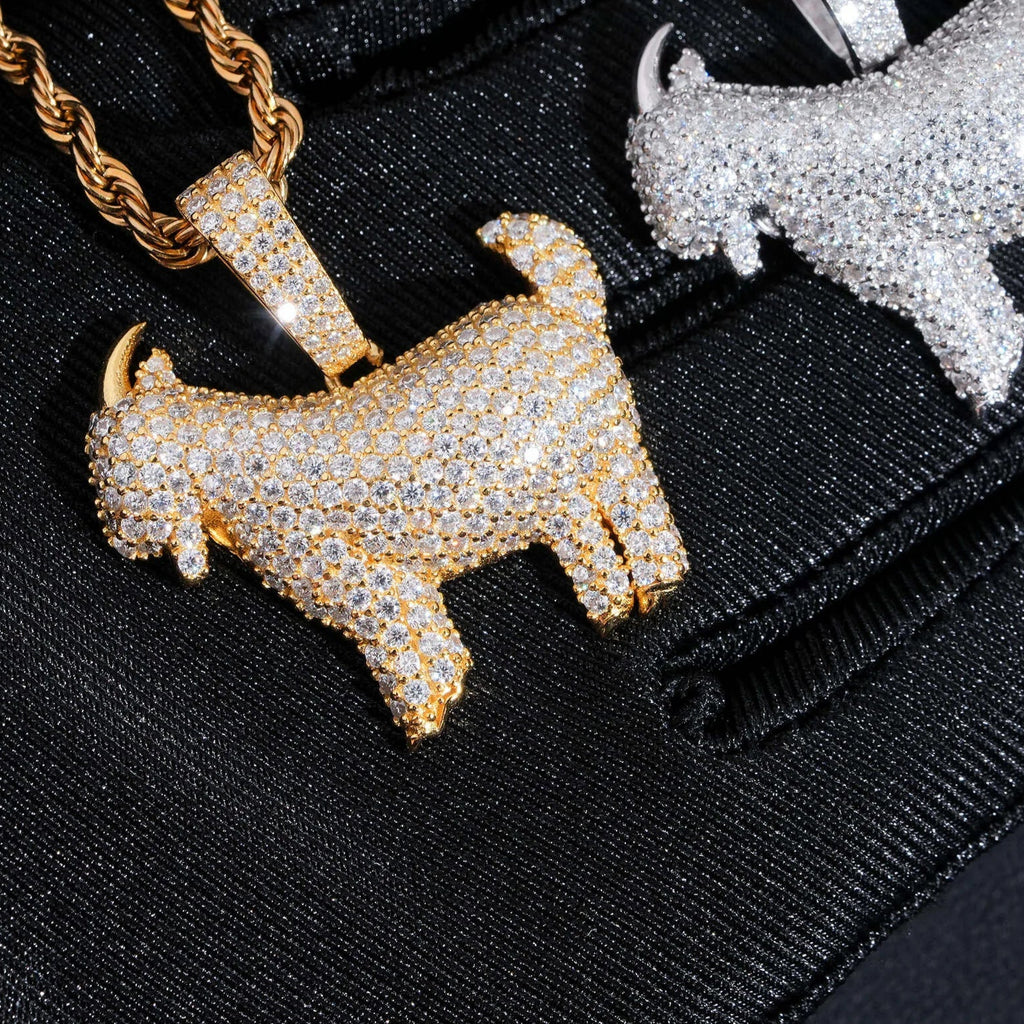 Moissanite G.O.A.T  Pendant