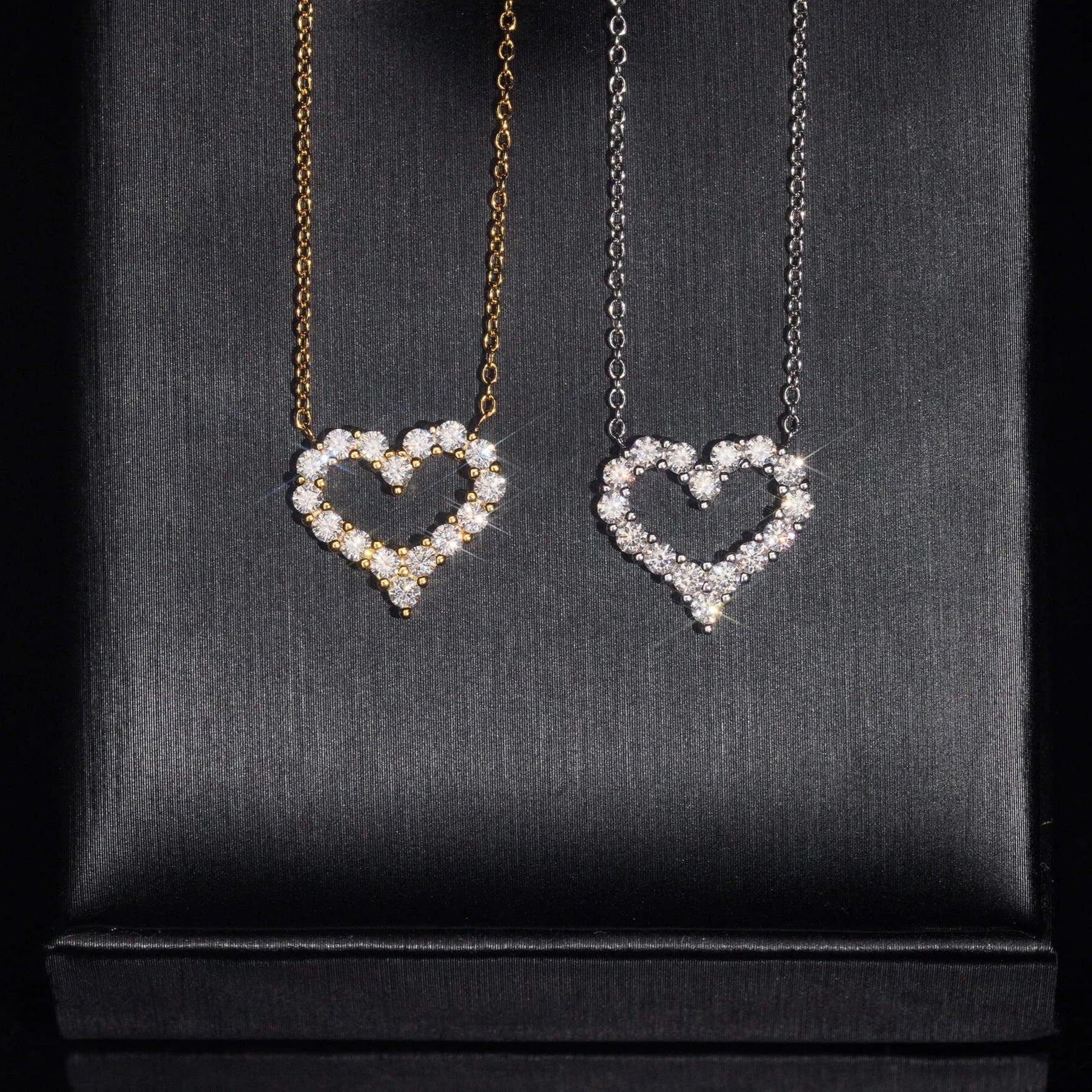 Moissanite Heart Necklace