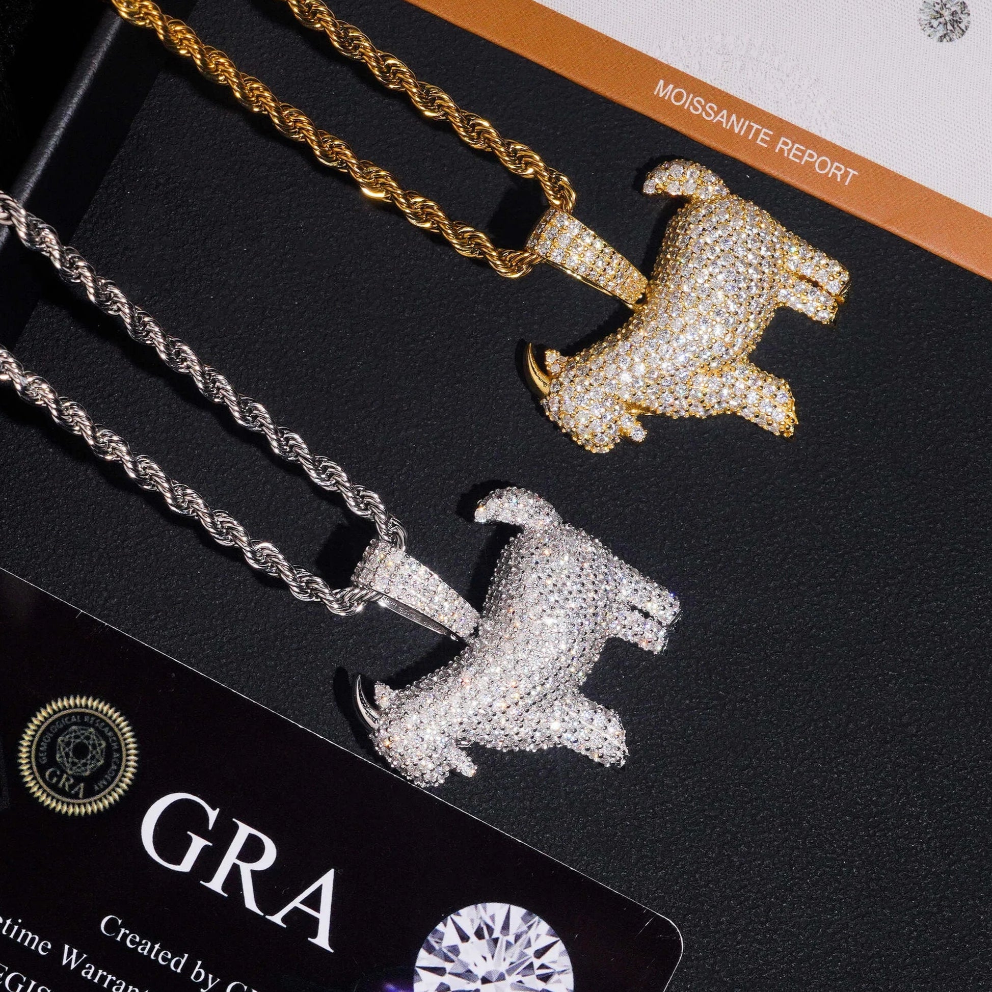 Moissanite G.O.A.T  Pendant