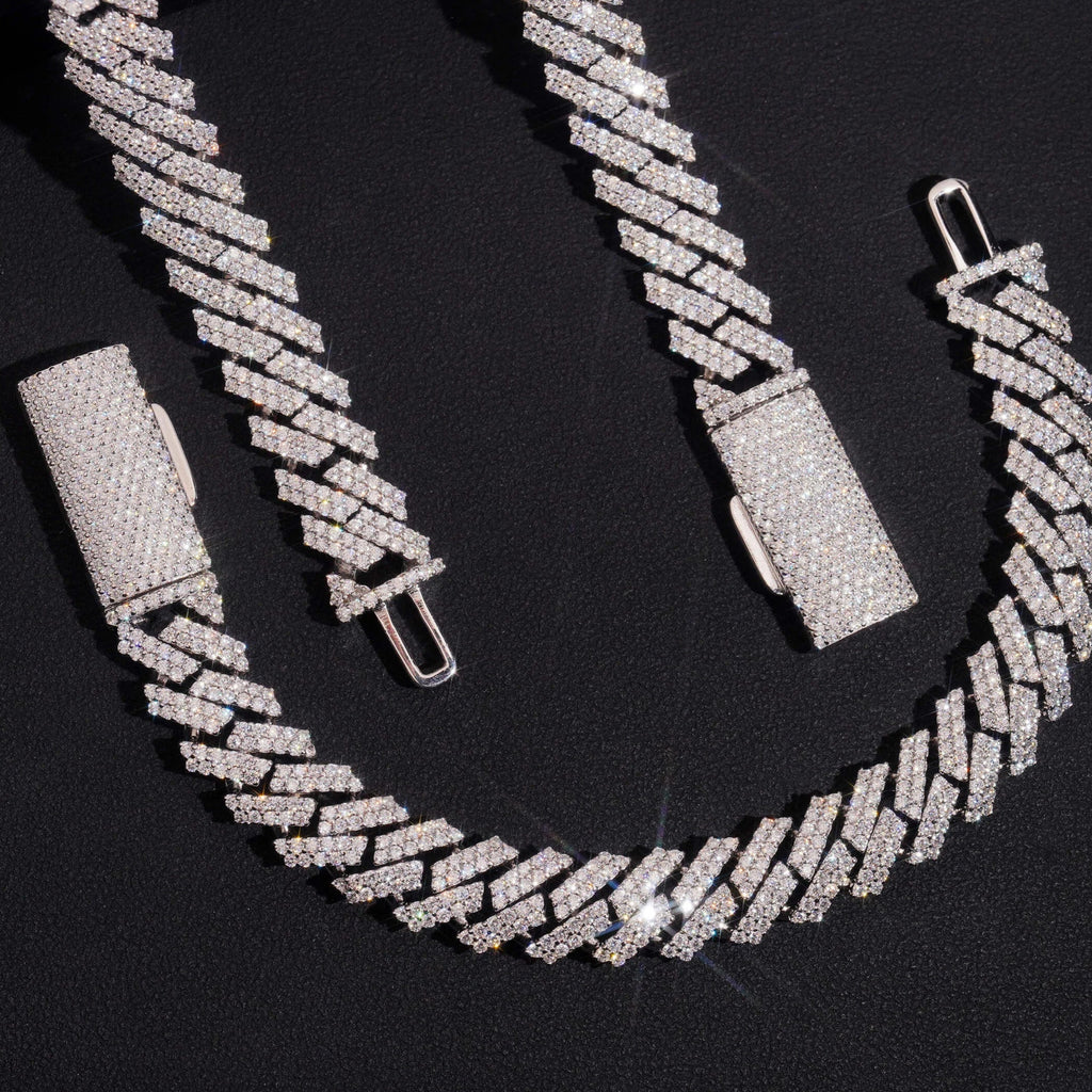 12mm Moissanite Cuban Link