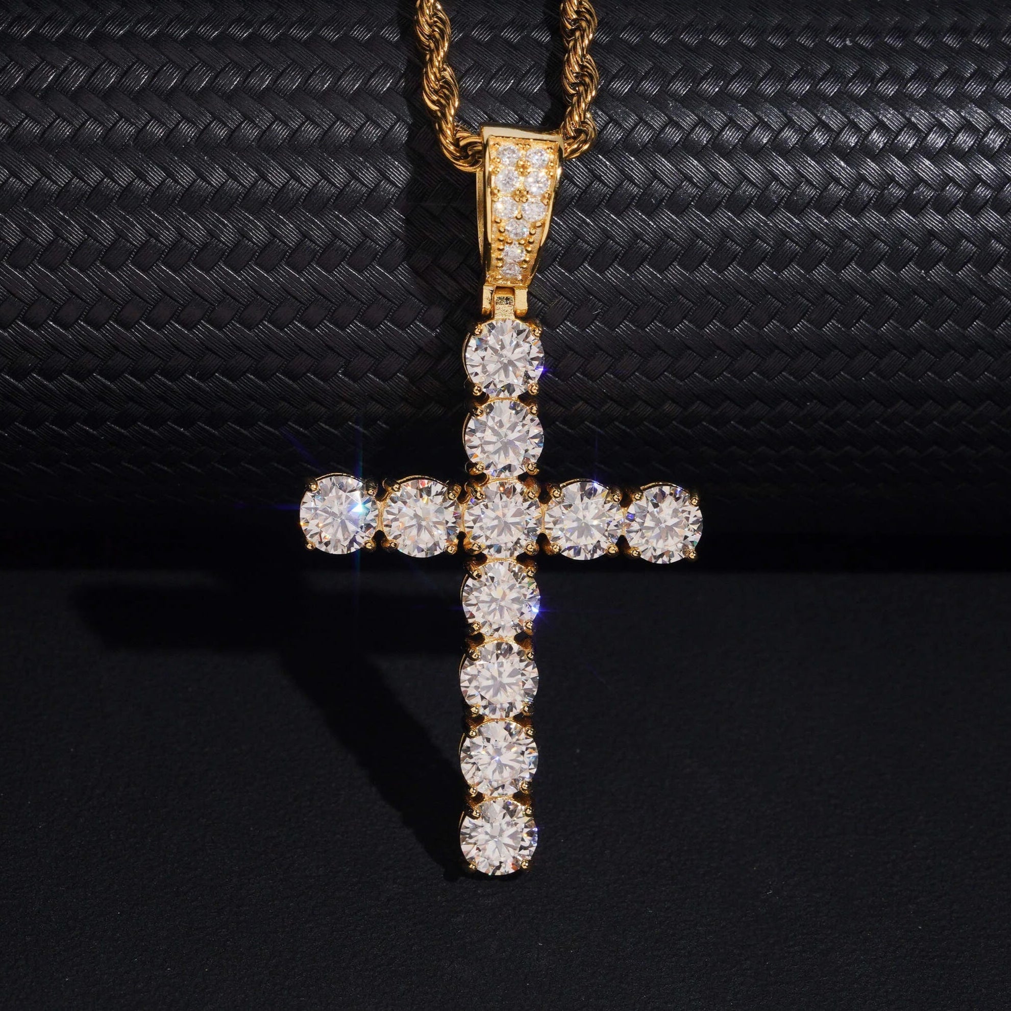 Moissanite Cross Pendant