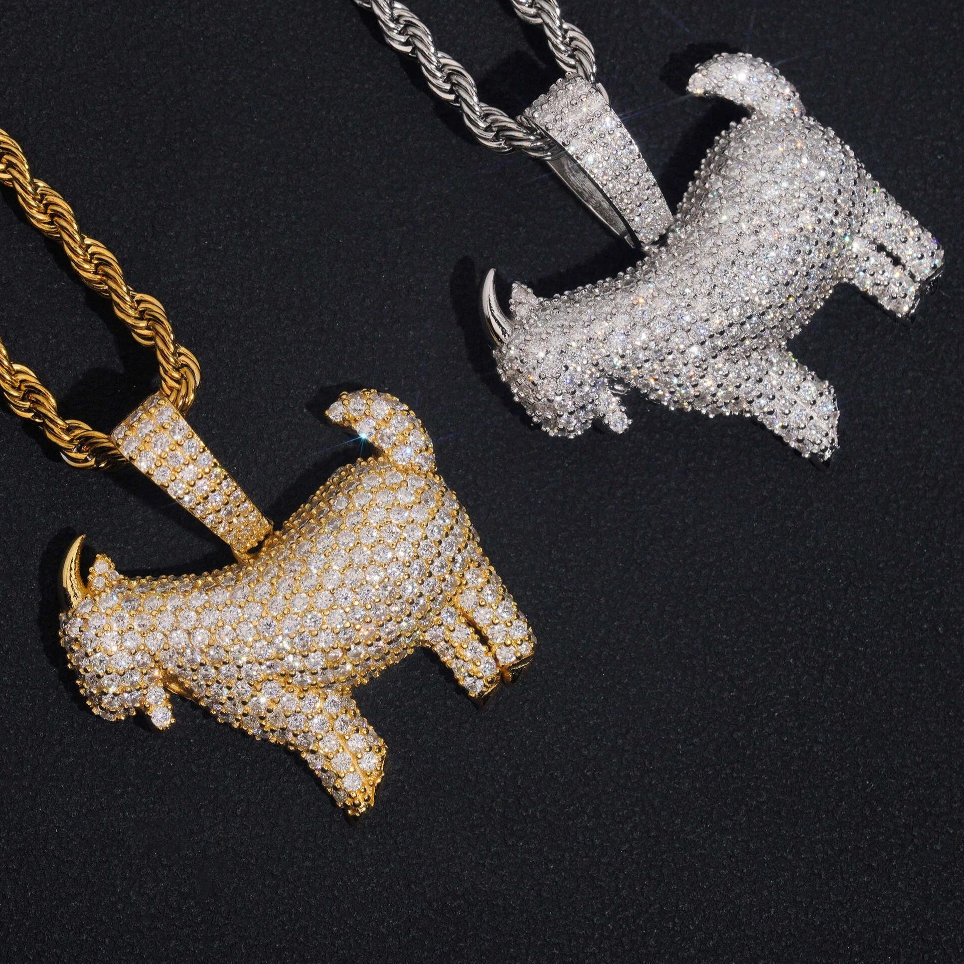 Moissanite G.O.A.T  Pendant