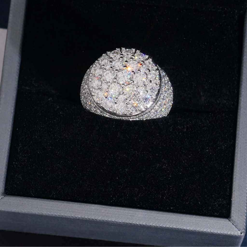 Moissanite Round Diamond  Ring